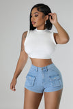 Denim Drift Shorts