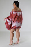 Wine Night Tunic Dress