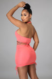 Coral Babe Skirt Set
