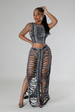 Left The Chat Skirt Set