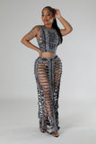 Left The Chat Skirt Set