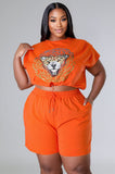 Feisty Babe Short Set Plus