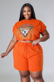 Feisty Babe Short Set Plus