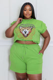 Feisty Babe Short Set Plus