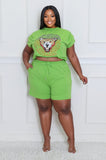 Feisty Babe Short Set Plus