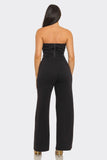 After Dark Button Detail Set – Strapless Top & Pants