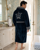 Men’s Robe with Hood – Ultra-Soft Plush Comfort for Everyday Use