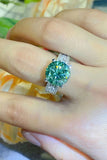5 Carat  Moissanite 4-Prong Wide Band Ring - OmniGlitz 