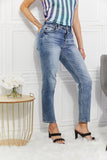 Kancan Full Size Amara High Rise Slim Straight Jeans - OmniGlitz 