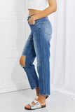 RISEN Full Size Emily High Rise Relaxed Jeans - OmniGlitz 