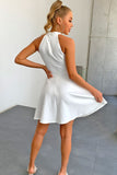 A-Line Sleeveless Mini Dress - OmniGlitz 
