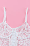 Lace-Up Frill Trim Lingerie Set - OmniGlitz 
