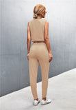 Sleeveless Top and Joggers Set - OmniGlitz 