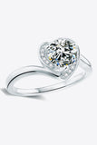 1 Carat Moissanite Heart Ring - OmniGlitz 