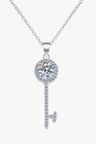 Moissanite Key Pendant Necklace - OmniGlitz 