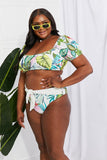 Marina West Swim Vacay Ready Puff Sleeve Bikini in Floral - OmniGlitz 