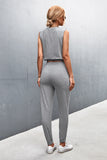 Sleeveless Top and Joggers Set - OmniGlitz 