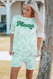 Women Printed Letter Graphic Lounge Set - OmniGlitz 