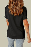 Distressed Round Neck Tee - OmniGlitz 