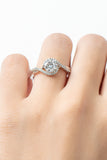 1 Carat Moissanite Crisscross Ring - OmniGlitz 