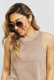 Metal-Plastic Hybrid Full Rim Sunglasses - OmniGlitz 