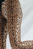 Leopard Print Flare Leg Pants - OmniGlitz 