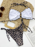 Frill Trill Halter Neck Bikini Set - OmniGlitz 