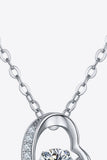 925 Sterling Silver Moissanite Pendant Necklace - OmniGlitz 