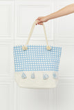Justin Taylor Picnic Date Tassle Tote Bag - OmniGlitz 