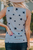 Star Print USA Slit Tank - OmniGlitz 