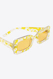 Tortoiseshell Rectangle Polycarbonate Sunglasses - OmniGlitz 