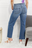 Kancan Full Size Melanie Crop Wide Leg Jeans - OmniGlitz 