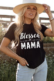 BLESSED MAMA Graphic Tee - OmniGlitz 