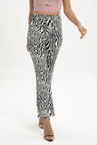 Zebra Print Straight Leg Pants - OmniGlitz 