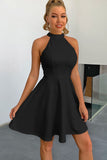 A-Line Sleeveless Mini Dress - OmniGlitz 