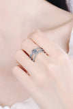 1 Carat Moissanite Crisscross Ring - OmniGlitz 