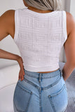 Cutout Sleeveless Knit Top - OmniGlitz 