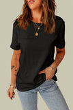 Distressed Round Neck Tee - OmniGlitz 