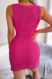 Cutout Sleeveless Knit Dress - OmniGlitz 