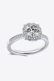 1 Carat Moissanite Platinum-Plated Ring - OmniGlitz 