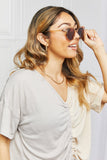 Round Full Rim Polycarbonate Frame Sunglasses - OmniGlitz 