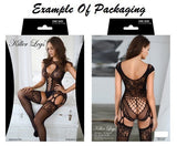 Eyelash Lace Two-Piece Bodystocking - OmniGlitz 