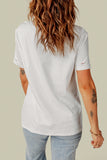 Distressed Round Neck Tee - OmniGlitz 