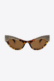 UV400 Rhinestone Trim Cat-Eye Sunglasses - OmniGlitz 