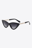 Chain Detail Cat-Eye Sunglasses - OmniGlitz 