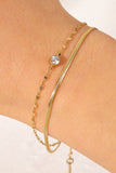 Icing on the Cake Rhinestone Double-Layered Bracelet - OmniGlitz 
