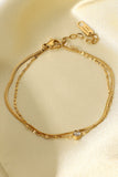 Icing on the Cake Rhinestone Double-Layered Bracelet - OmniGlitz 
