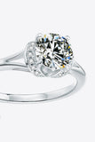 1 Carat Moissanite Split Shank Ring - OmniGlitz 