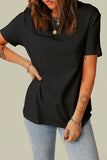 Distressed Round Neck Tee - OmniGlitz 