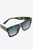 UV400 Patterned Polycarbonate Square Sunglasses - OmniGlitz 